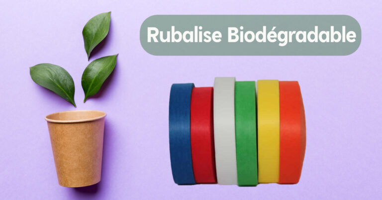 Photo de la rubalise biodégradable